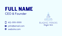 Blue Water Fountain Business Card Image Preview