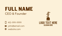 Brown Broom Mop Business Card