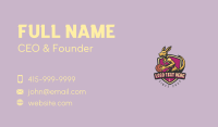 Athletic Volleyball Kangaroo Business Card