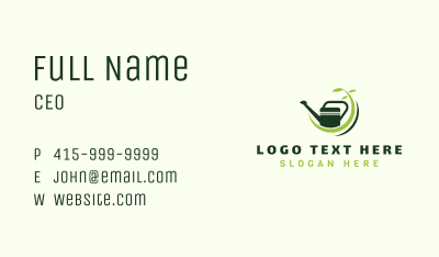 Garden Watering Can Business Card