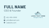 Nature Mountain Sea Business Card Design