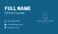 White Chef Hat Mail Business Card