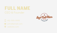 Quirky Vintage Emblem Wordmark Business Card