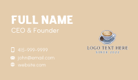 Aesthetic Latte Art Cafe Business Card