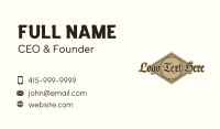 Vintage Folk Wordmark Business Card