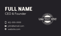 Round Casual Business Business Card