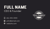 Round Casual Business Business Card