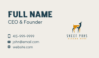 Lightning Bolt Deer Business Card