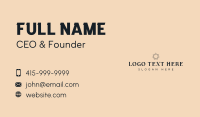 Elegant Hotel Wordmark Business Card Design