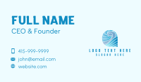 Blue Ocean Waves Business Card Design