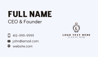 Floral Crown Royal Wreath Business Card