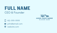 Blue Sports Car Business Card Design