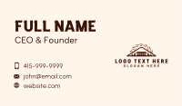 Cabin Lumber Woodwork Business Card