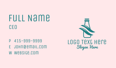 Simple Milk Bottle Business Card Image Preview