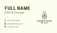 Leaf Spa Essential Oil Business Card