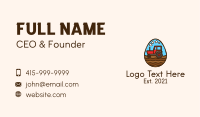 Agricultural Tractor Egg Business Card