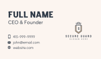 Deluxe Crown Shield Business Card