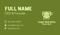 Organic Leaf Tea Business Card Design