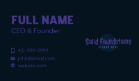 Grungy Brush Graffiti Wordmark Business Card