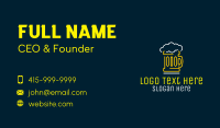 Neon Beer Mug  Business Card