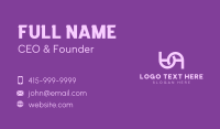 Elegant Purple UA Business Card Design