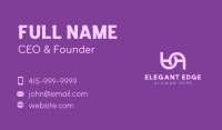 Elegant Purple UA Business Card Image Preview