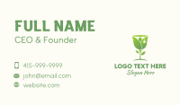 Green Tulip Tea Business Card Design