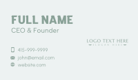 Designer Business Card example 3