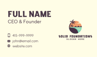 Tropical Ocean Beach Business Card