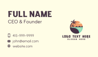 Tropical Ocean Beach Business Card