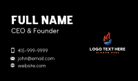 Heating Cooling HVAC Business Card