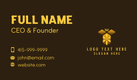 Honeycomb Flower Bee Business Card