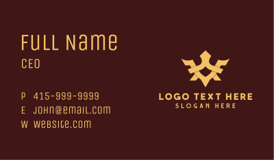 Luxury Style Crown Business Card