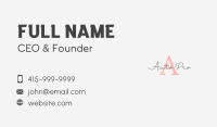 Signature Letter Company Business Card