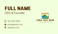 Destination Volcano Landmark Business Card Design