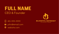 Chicken Flame BBQ Grill Business Card