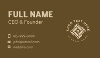 Home Carpentry Emblem Business Card Design