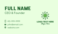 Leaf Sun Business Card Design