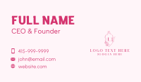 Elegant Flower Spa  Business Card