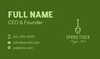 Green Shovel Padlock  Business Card