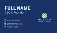 Sun Rays Virus Lettermark Business Card