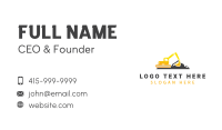 Industrial Excavator Builder Business Card