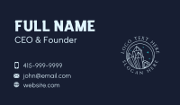 Blue Shiny Gemstone Business Card