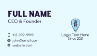 Lighthouse Location Pin Business Card