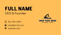 Industrial Drill Excavator Business Card Design