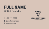 Triangle Cow Ranch Business Card Design