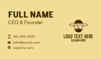 Bearded Hat Man  Business Card