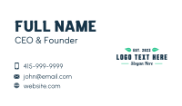 Green Leaf Business Business Card Design