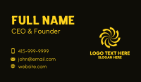 Yellow Whirlpool Business Card Design