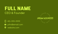 Urban Paint Art Wordmark Business Card Image Preview